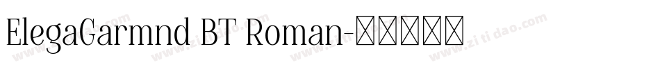 ElegaGarmnd BT Roman字体转换